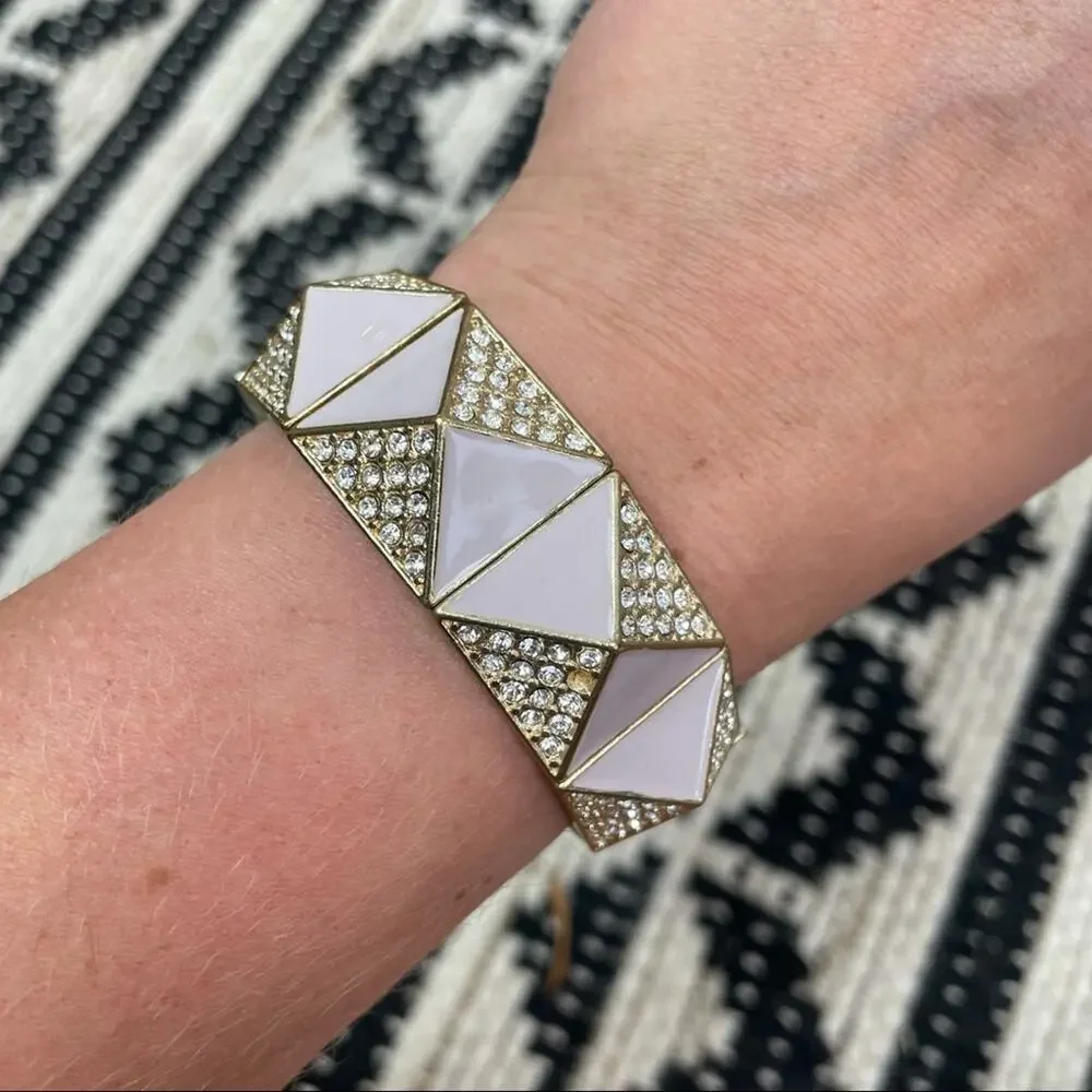 BNWT! CHARMING CHARLIE Lilac Rhinestone Bracelet - Picture 6 of 6